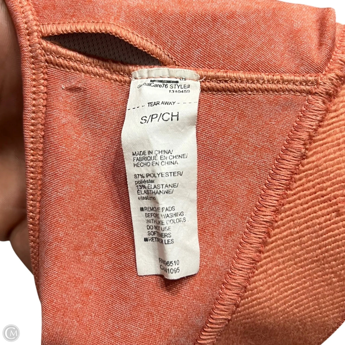Athletic Bra By Under Armour In Orange, Size: S