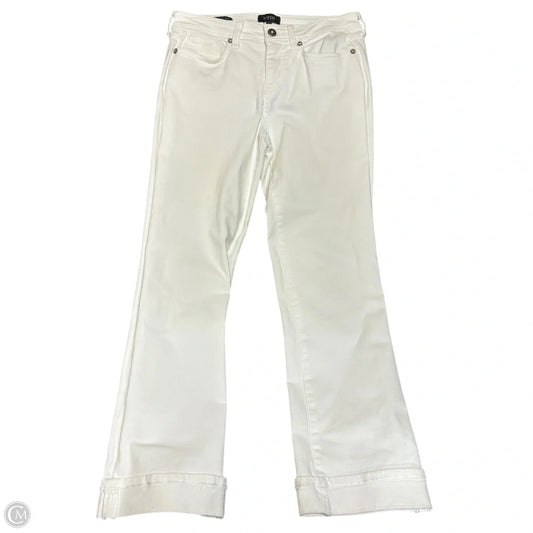 Jeans Straight By Not Your Daughters Jeans In White Denim, Size: 4