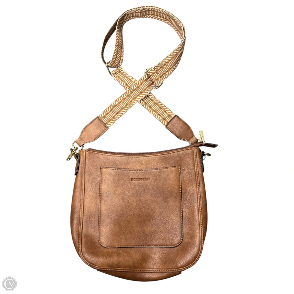 Crossbody Leather By Clothes Mentor, Size: Medium