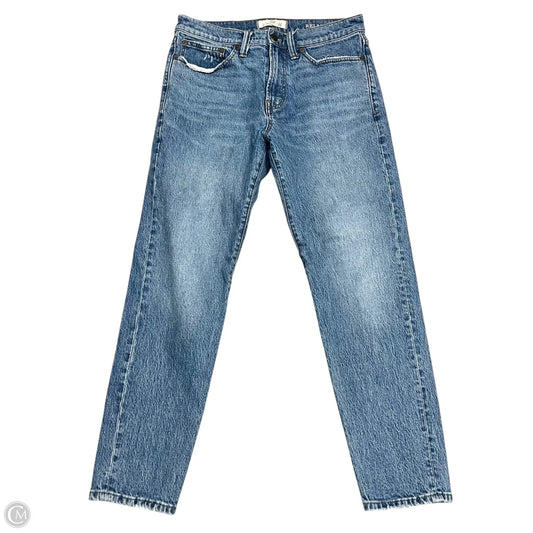 Jeans Straight By Madewell In Blue Denim, Size: 8