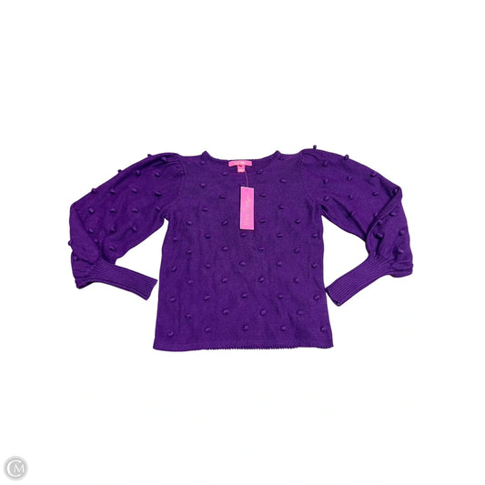 Sweater Cardigan Designer By Lilly Pulitzer In Purple, Size: Xs