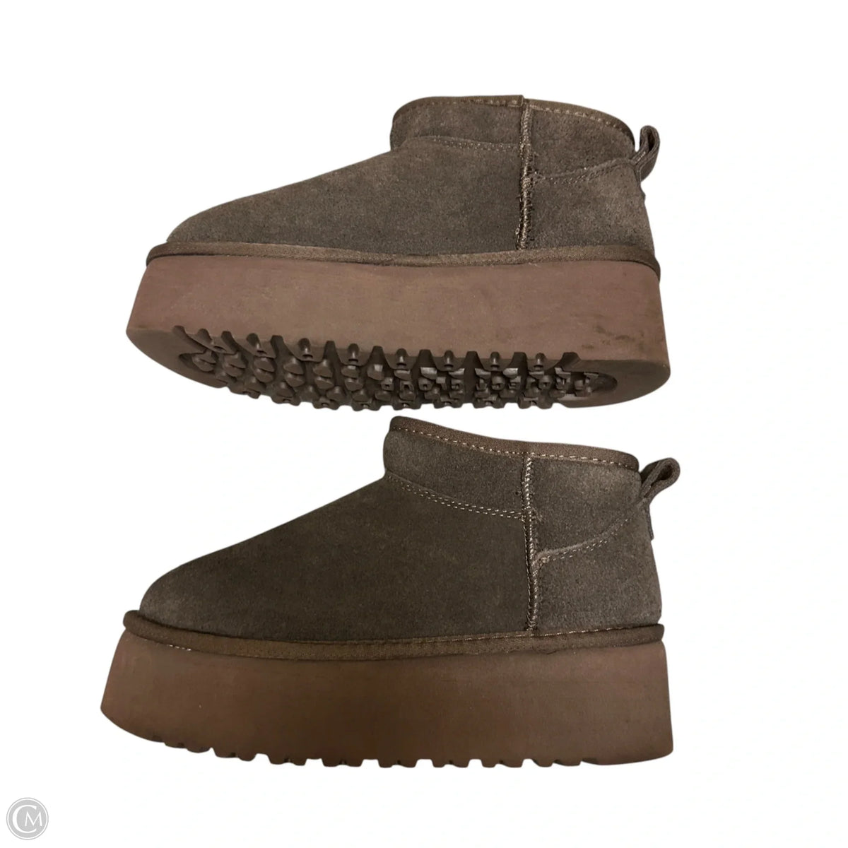 Boots Ankle Flats By Project Cloud In Brown, Size: 6
