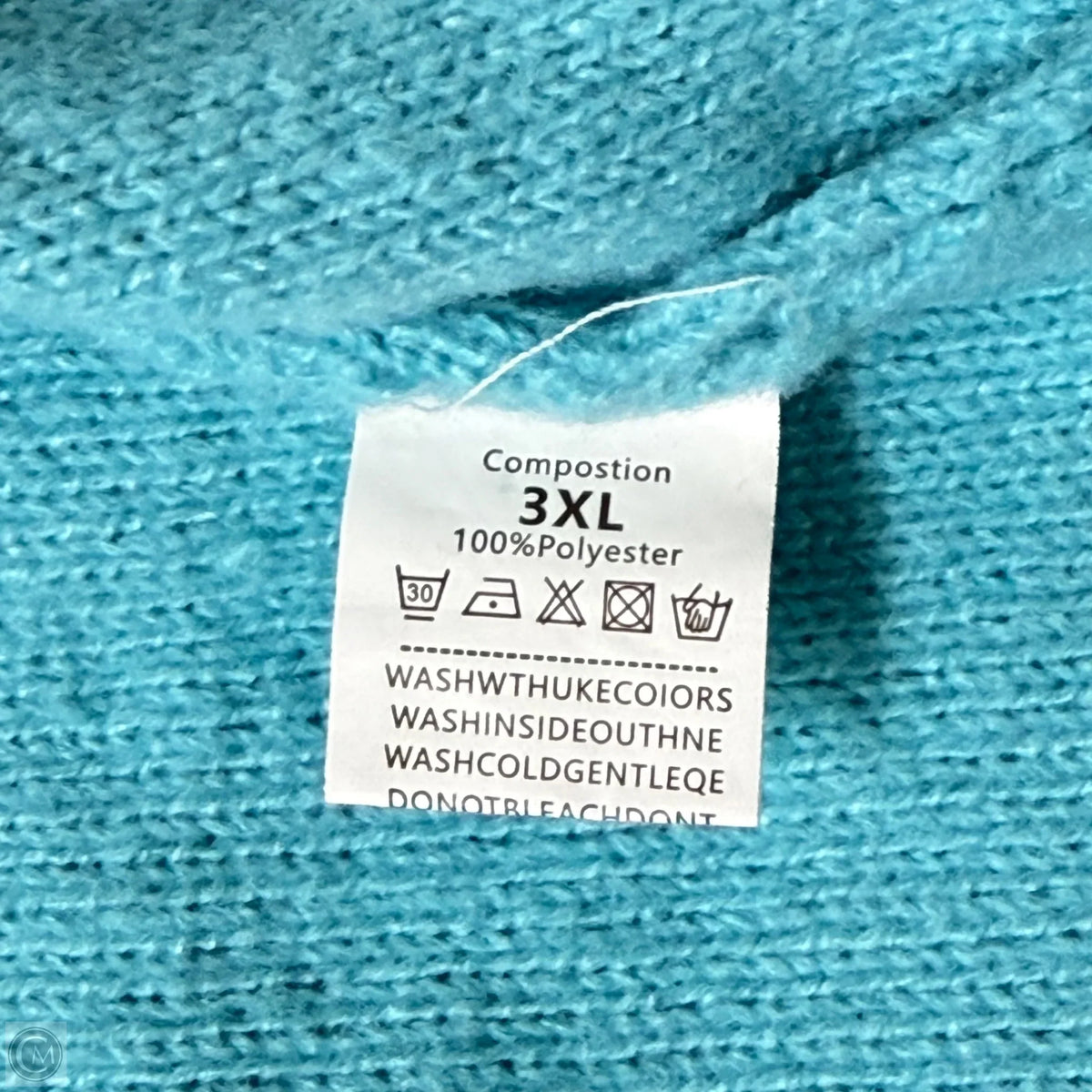Cardigan  In Blue, Size: 3x