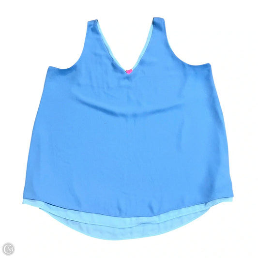Top Sleeveless Designer By Lilly Pulitzer In Blue, Size: L