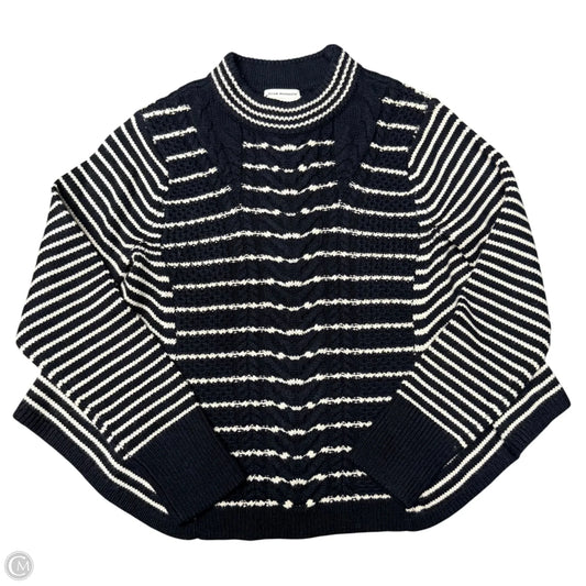 Sweater By Club Monaco In Blue & White, Size: M