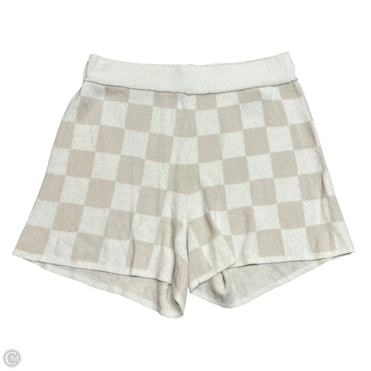 Shorts Designer By Ugg In Tan & White, Size: 8