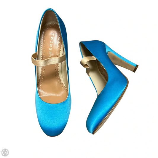 Shoes Heels Stiletto By Twinset Simona Barbieri In Blue, Size: 8.5