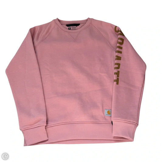Sweatshirt Collar By Carhartt In Pink, Size: Xs