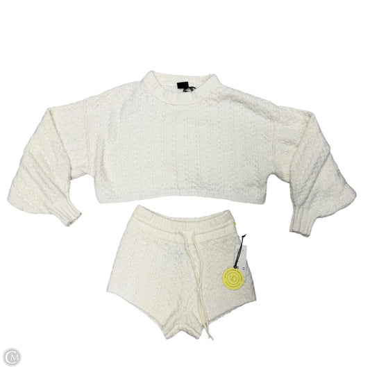 Shorts Set By Out From Under In Cream, Size: M