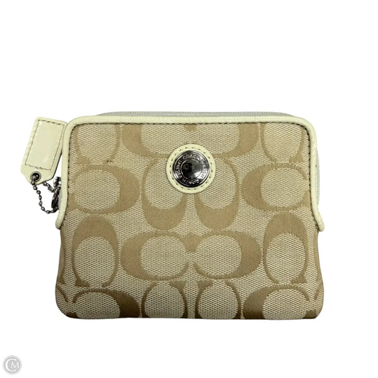 Coin Purse Designer By Coach, Size: Small