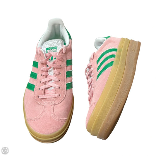 Shoes Sneakers By Adidas In Green & Pink, Size: 6
