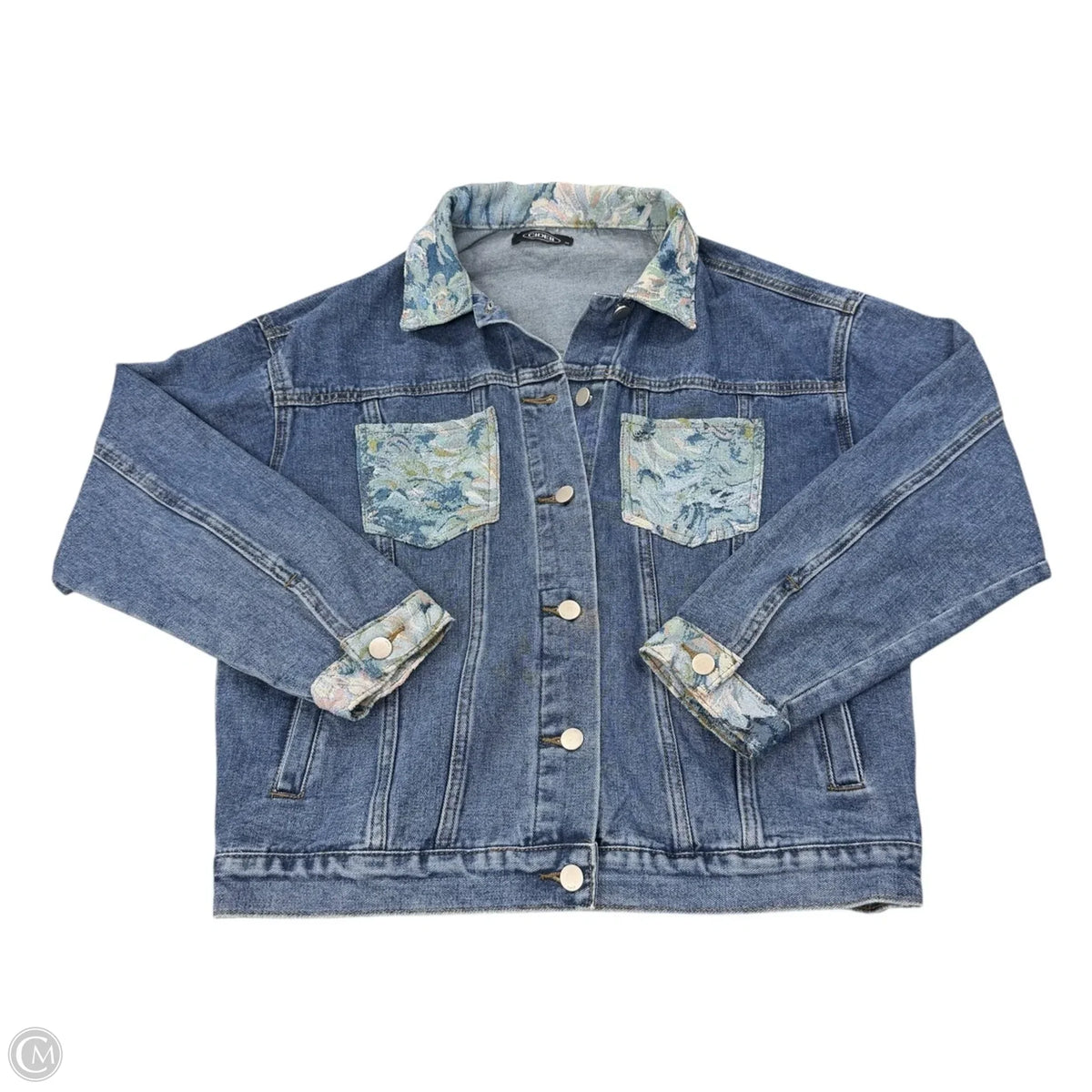 Jacket Denim By Cider In Blue Denim, Size: M