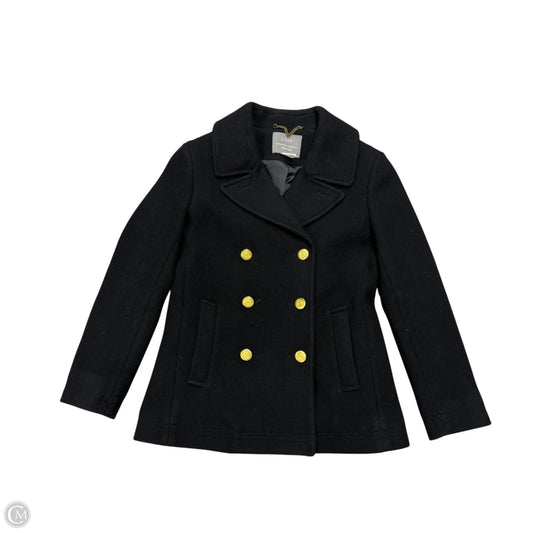 Coat Peacoat By J. Crew In Black, Size: M