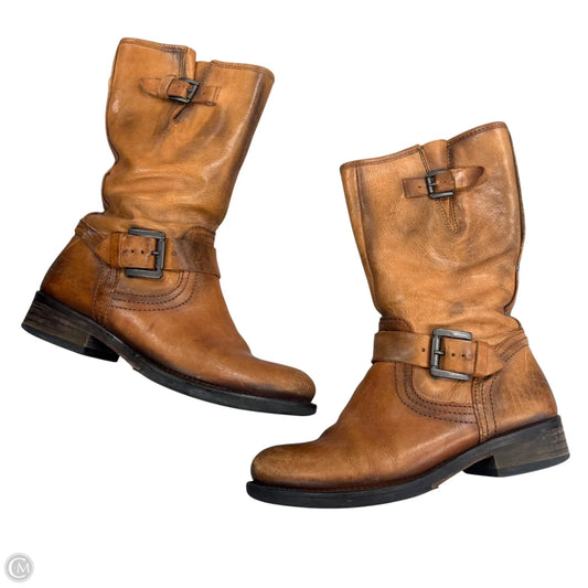 Boots Leather By Manas Lea Foscati In Brown, Size: 5.5