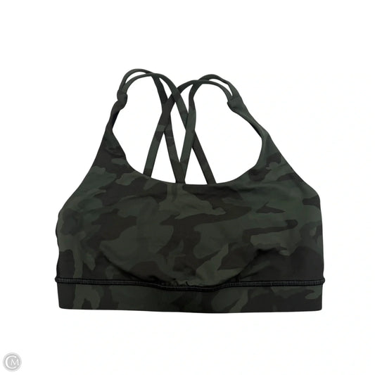 Athletic Bra By Lululemon In Camouflage Print, Size: S