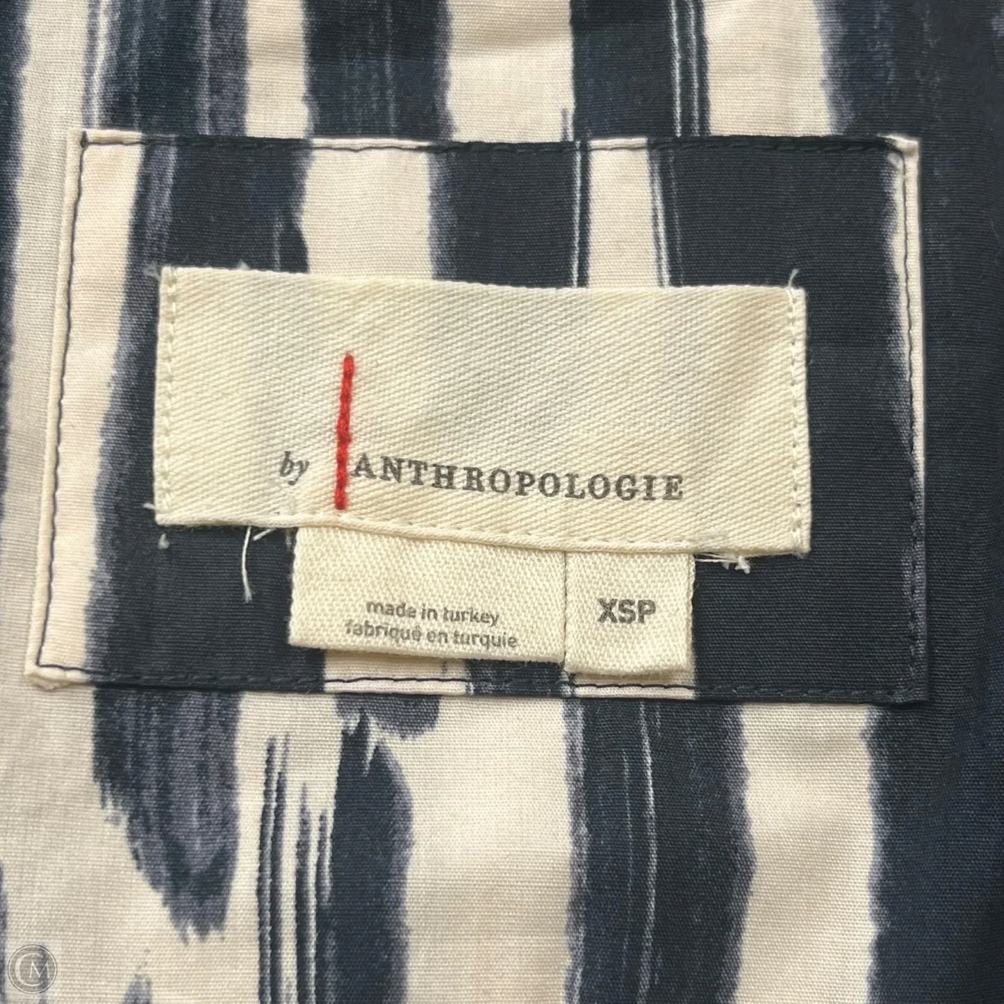 Dress Casual Midi By Anthropologie In Black & Cream, Size: Xs