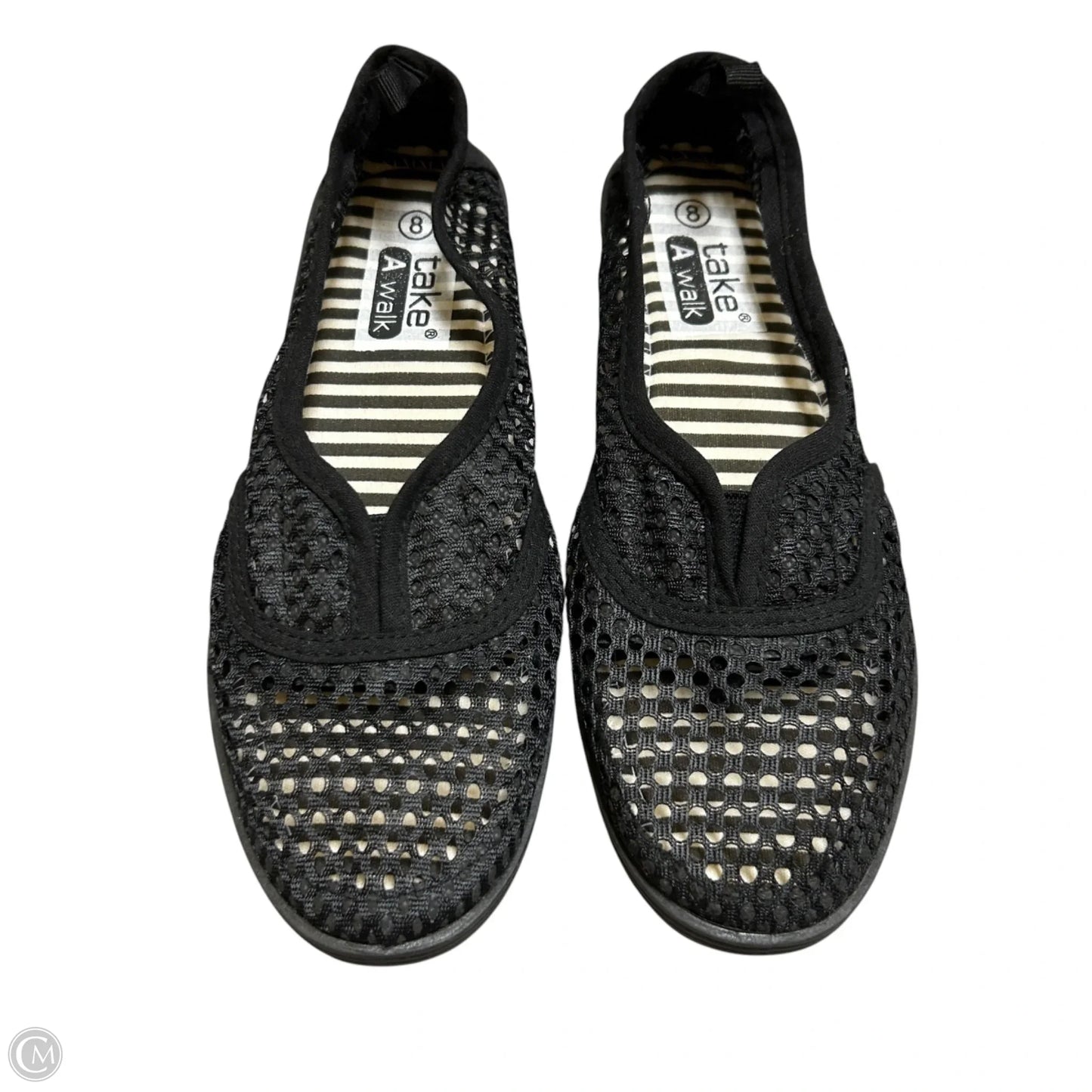 Shoes Flats By Take A Walk In Black & Blue, Size: 8