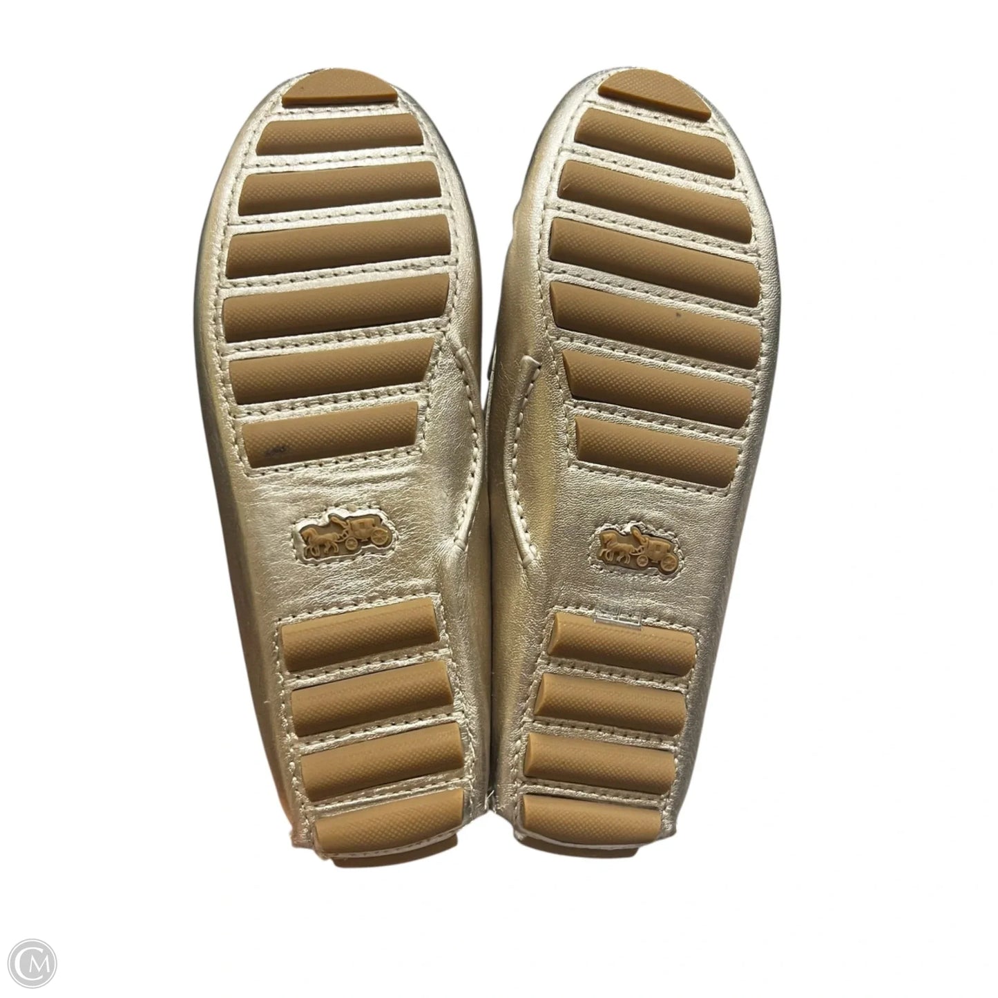 Shoes Designer By Coach In Gold, Size: 6.5