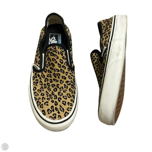 Shoes Flats By Vans In Animal Print, Size: 9
