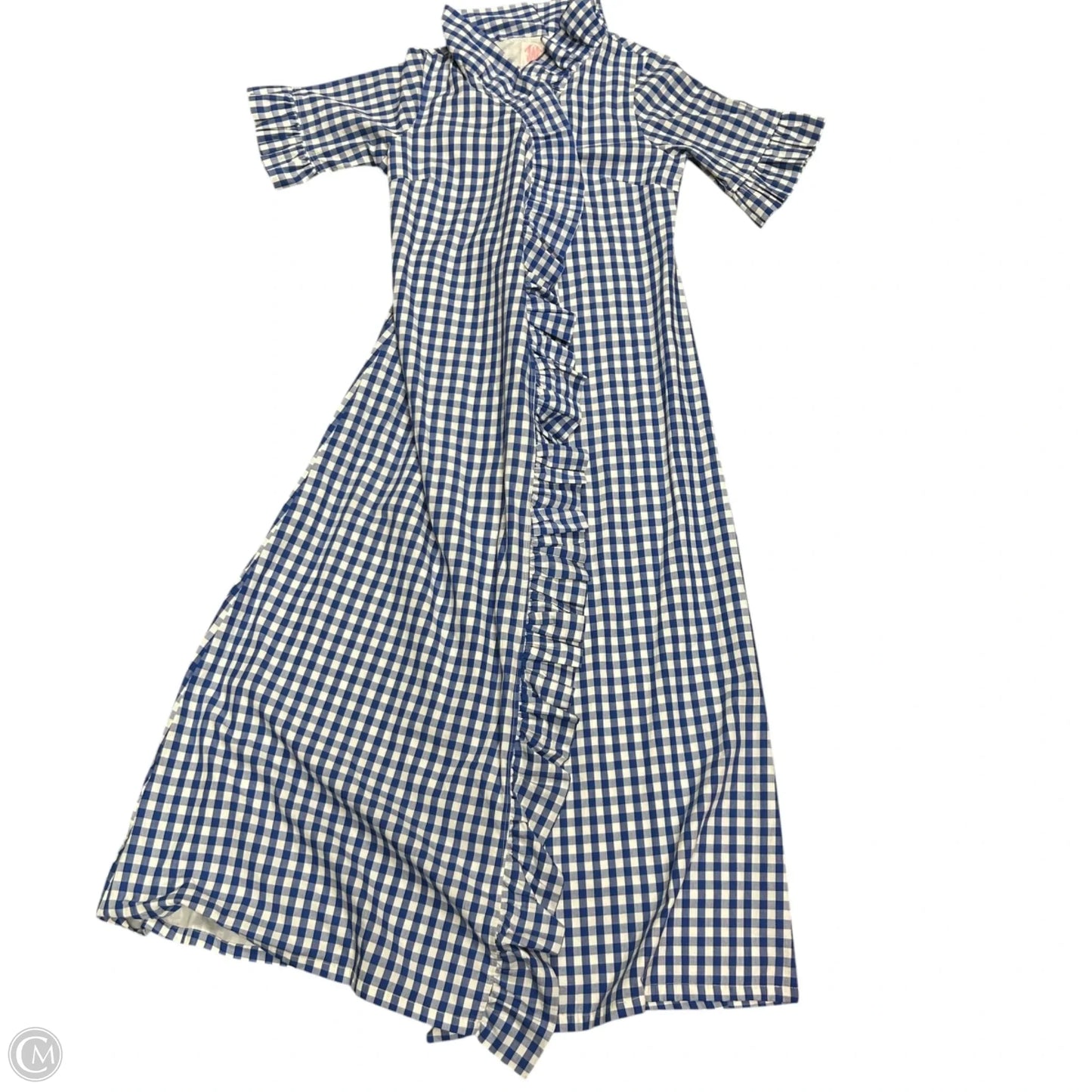 Dress Casual Maxi By Elizabeth Wilson In Plaid Pattern, Size: M