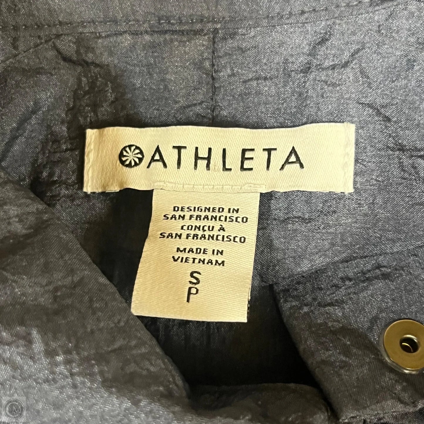 Athletic Top Long Sleeve Collar By Athleta In Blue, Size: S