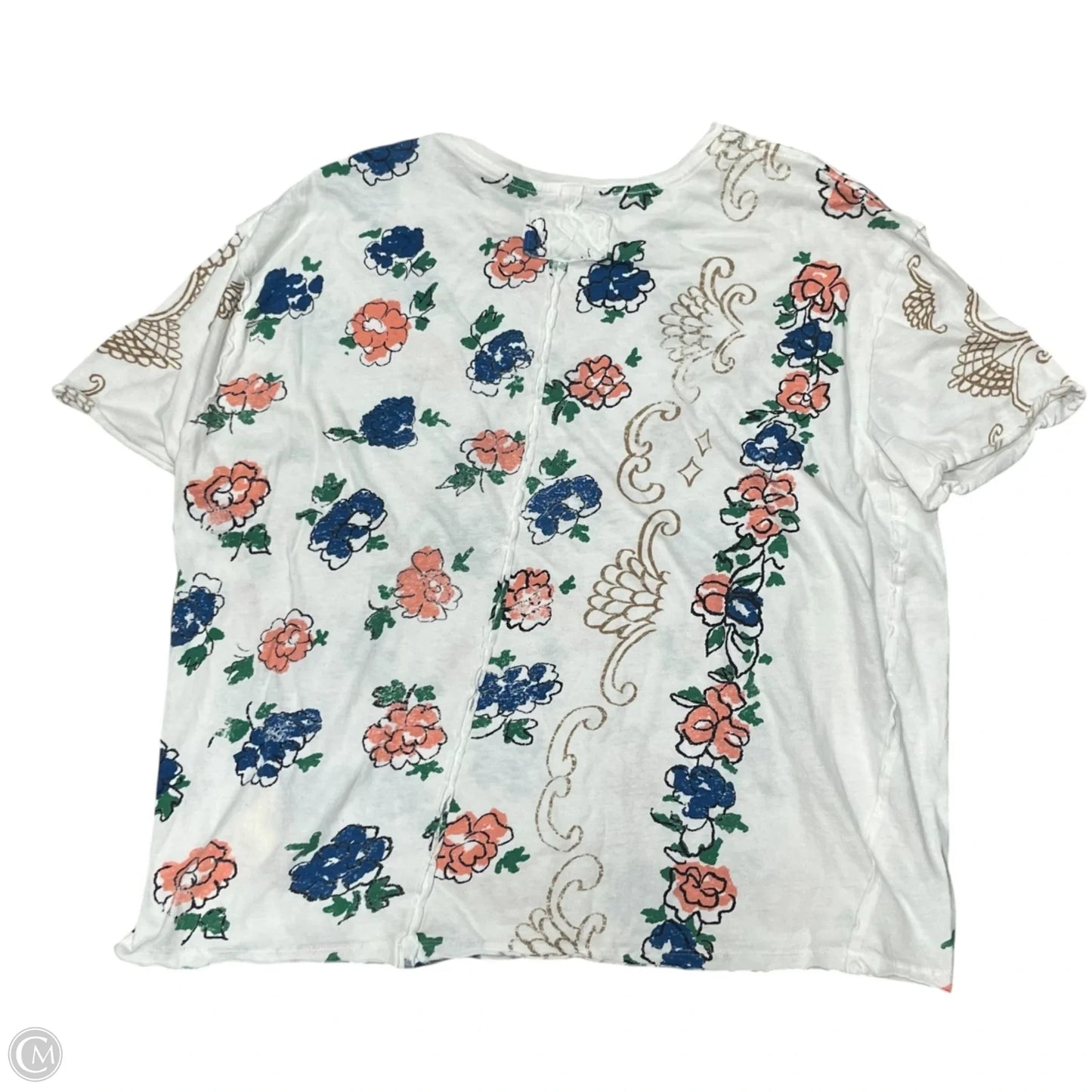 Top Short Sleeve By We The Free In Floral Print, Size: S