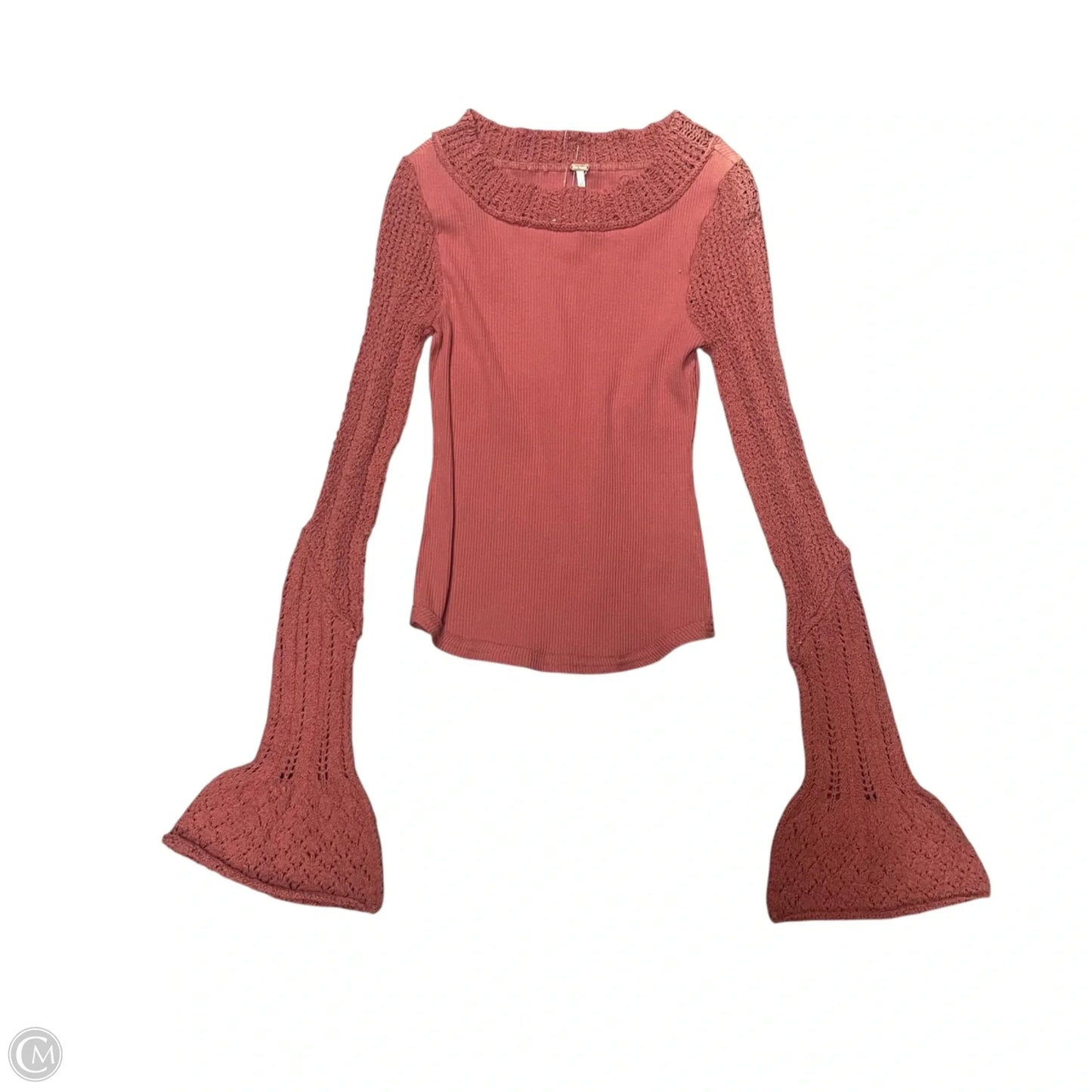 Top Long Sleeve By Free People In Mauve, Size: Xs