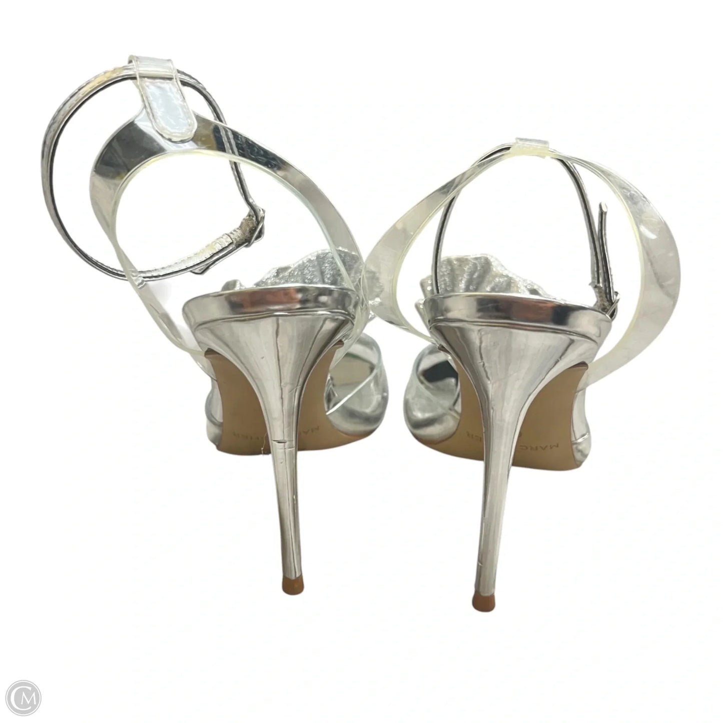 Shoes Heels Stiletto By Marc Fisher In Silver, Size: 6.5