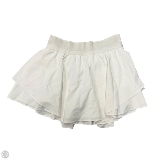Athletic Skirt By Lululemon In White, Size: 6