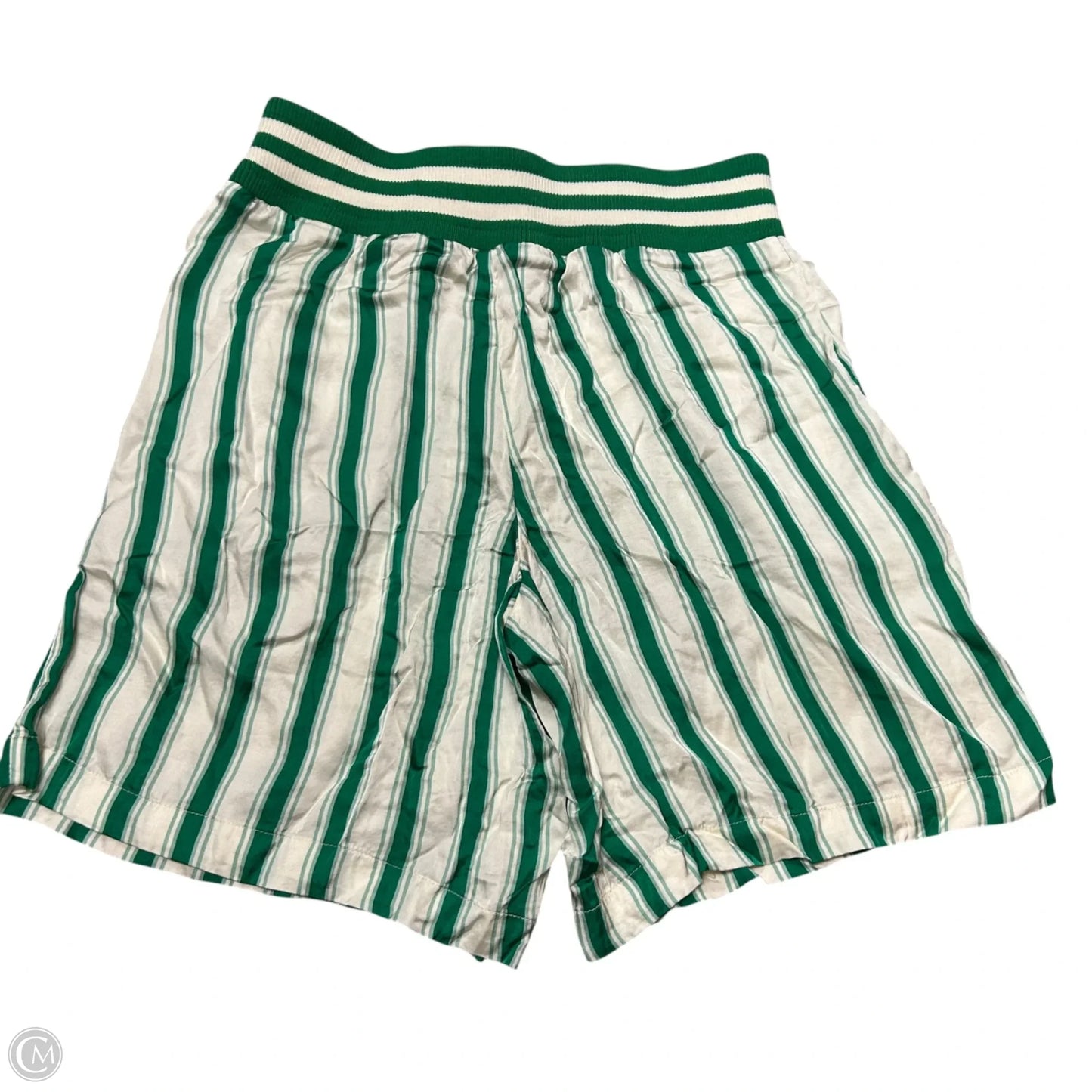 Shorts By Anthropologie In Green & White, Size: 0