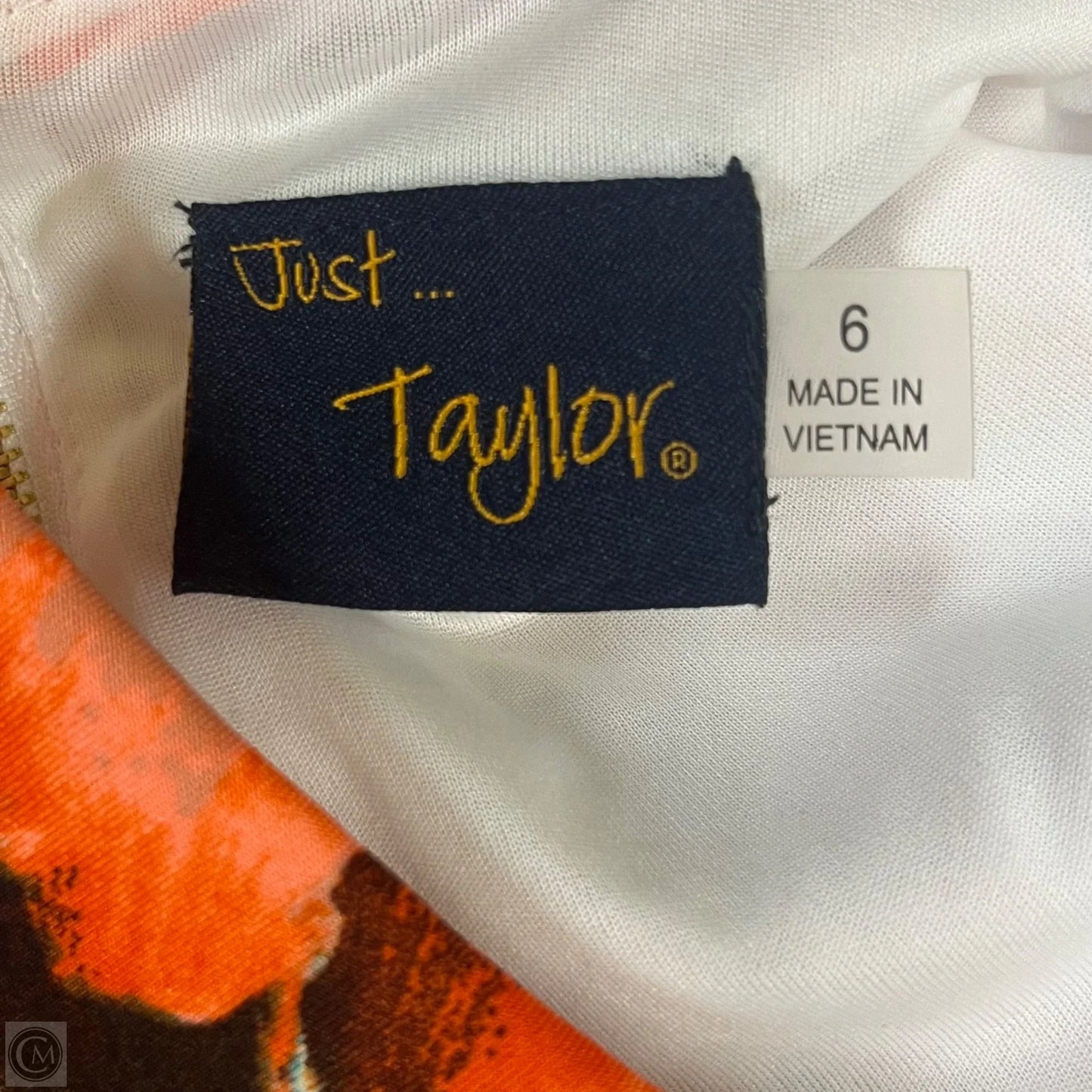 Dress Work By Just Taylor In Cream, Size: 6