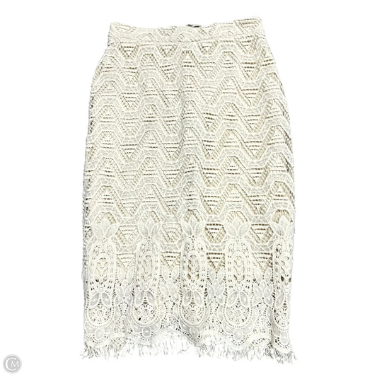 Skirt Midi By Maeve In Cream, Size: 2