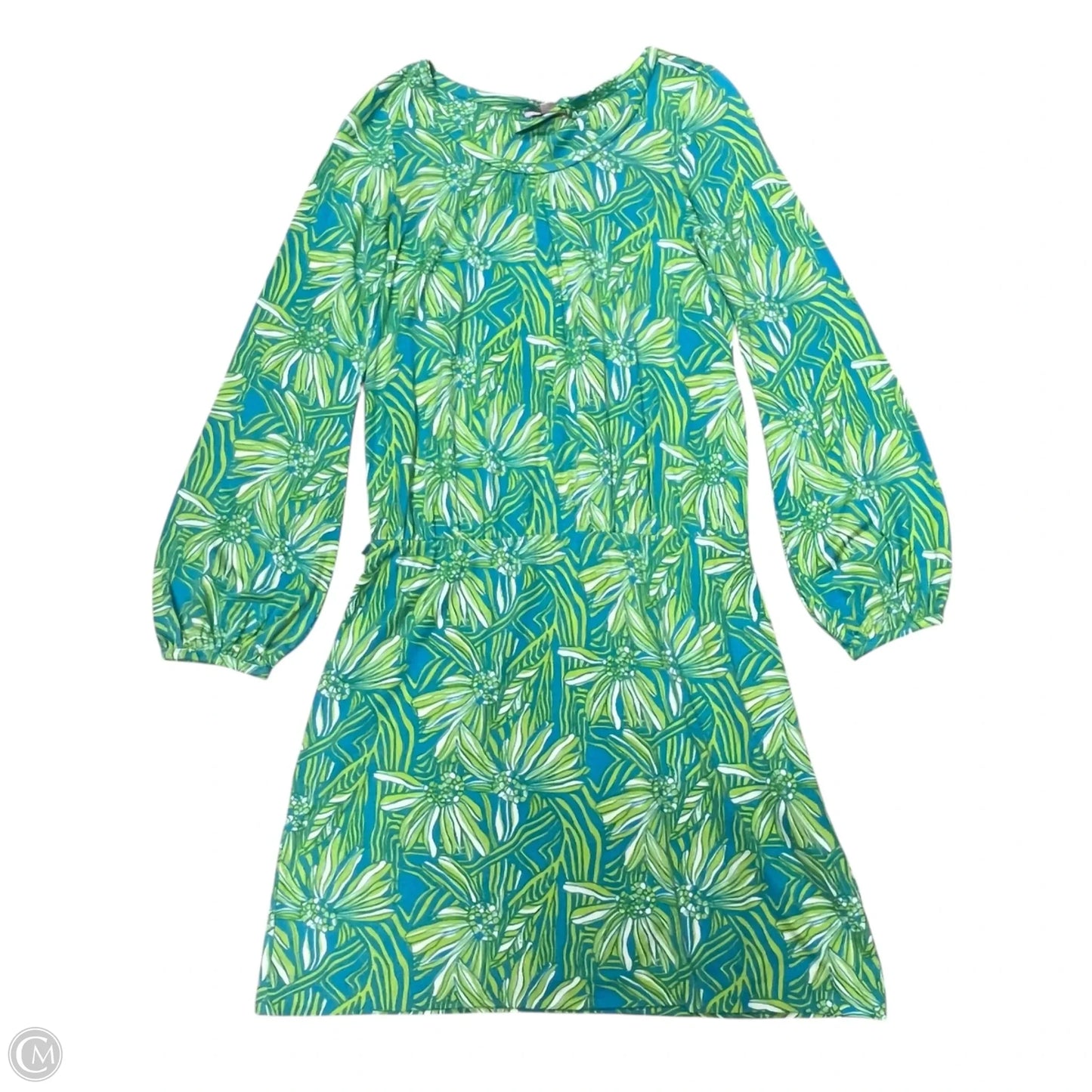 Dress Designer By Lilly Pulitzer In Blue & Green, Size: M