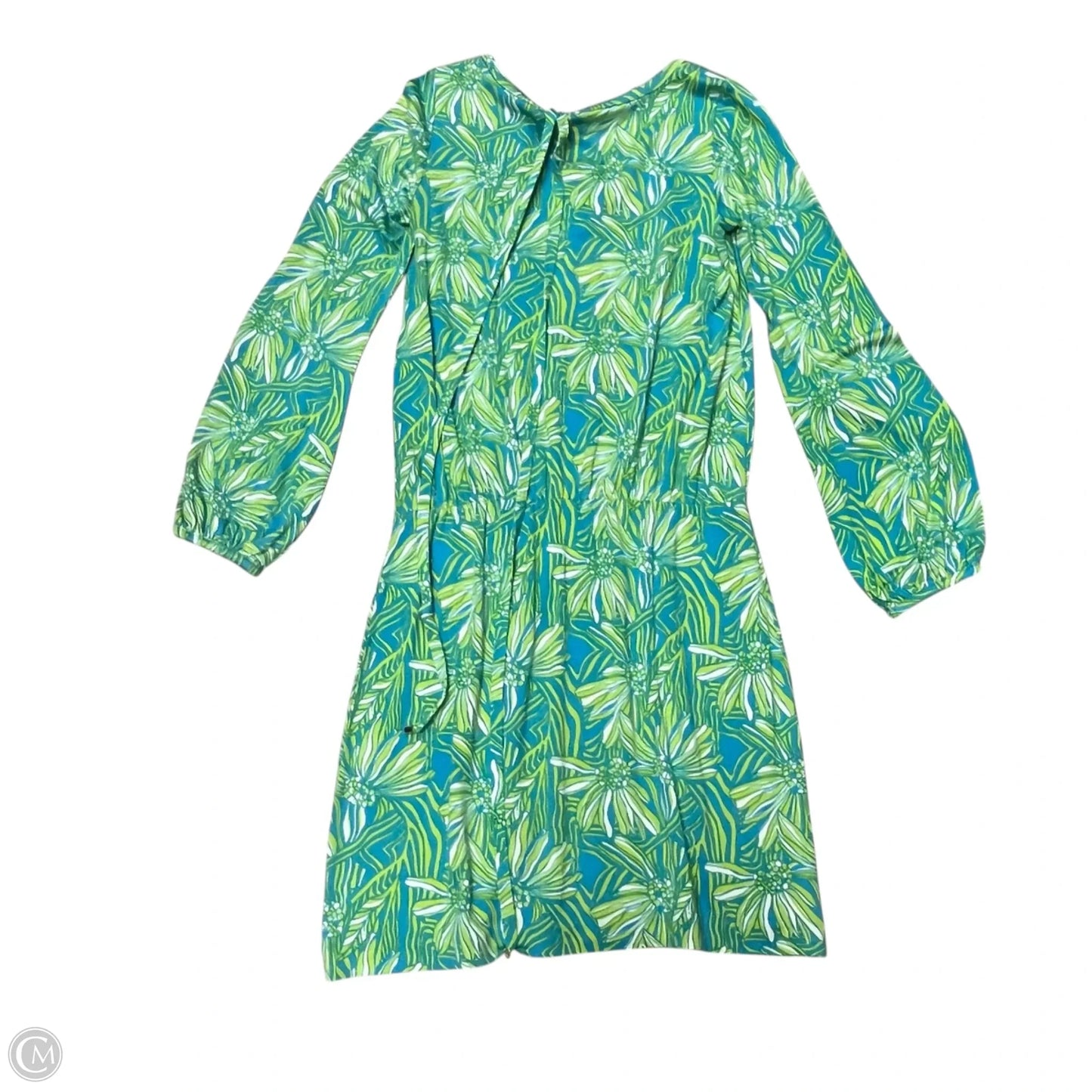 Dress Designer By Lilly Pulitzer In Blue & Green, Size: M