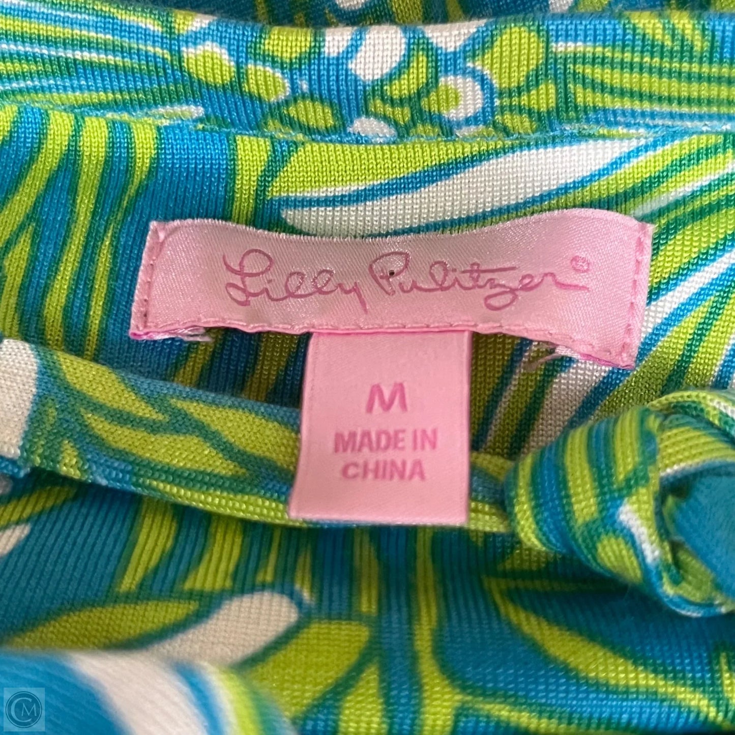 Dress Designer By Lilly Pulitzer In Blue & Green, Size: M