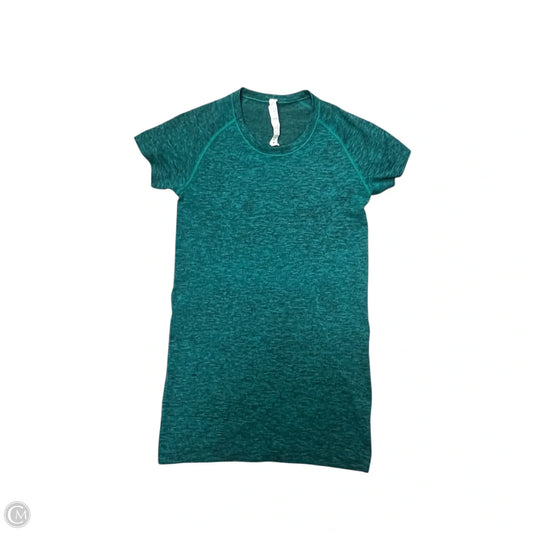 Athletic Top Short Sleeve By Lululemon In Green, Size: S