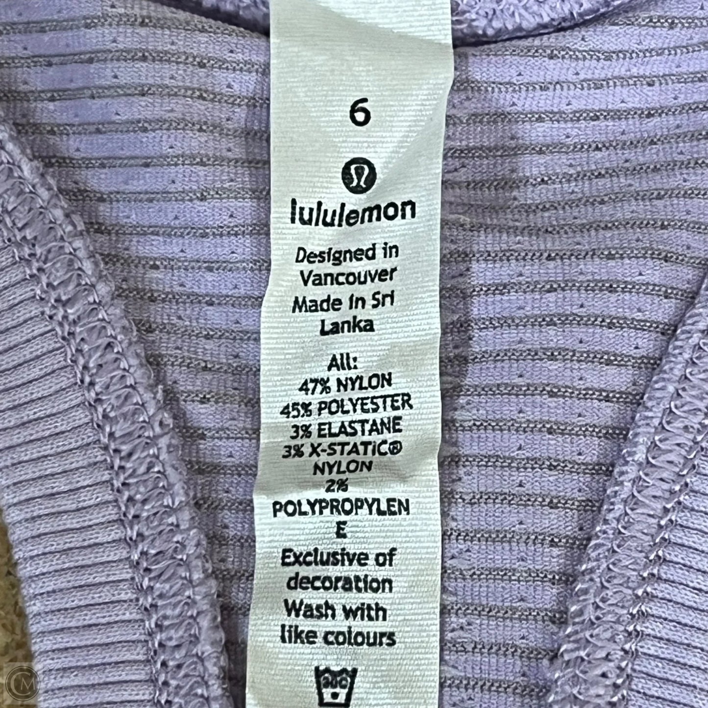 Athletic Tank Top By Lululemon In Purple, Size: S