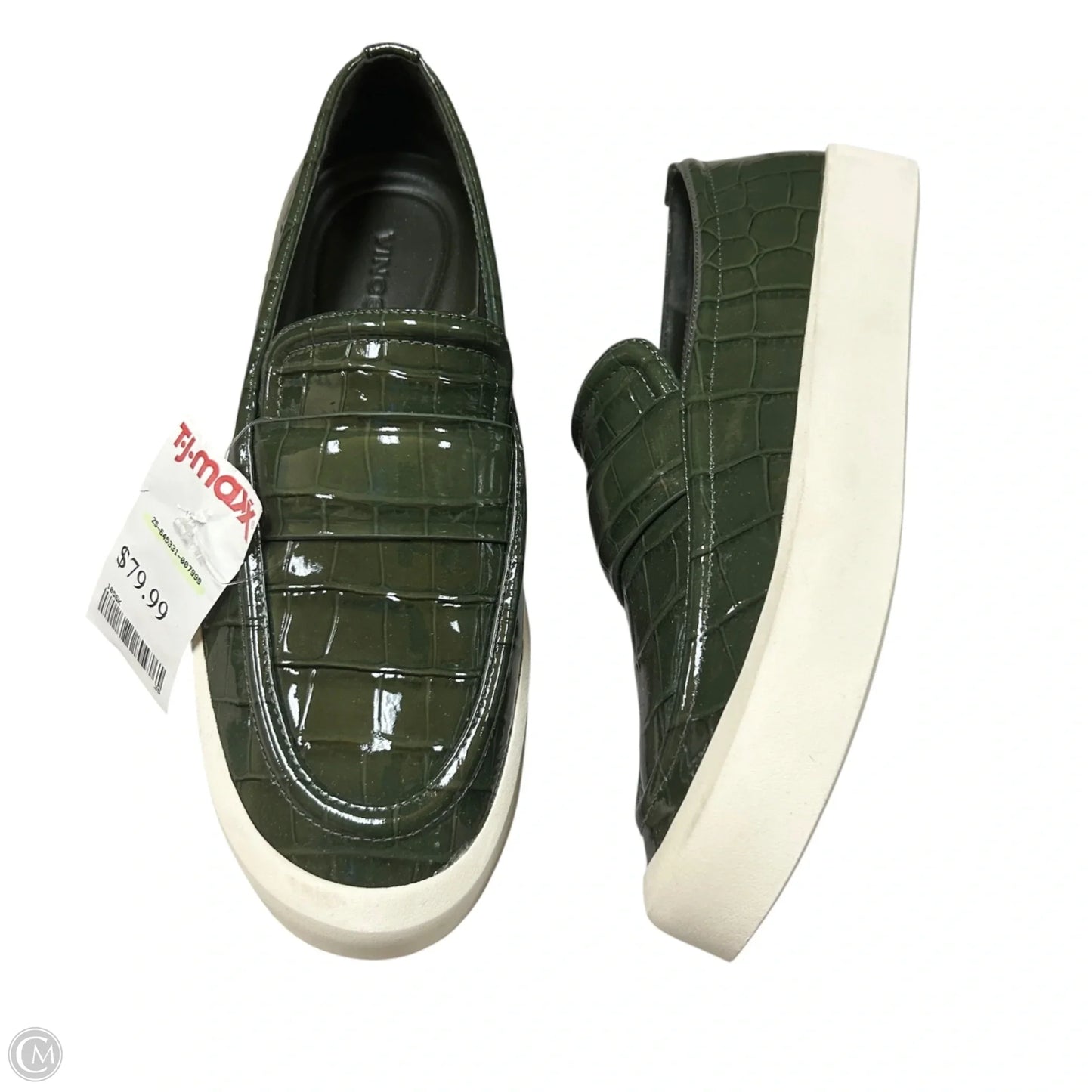 Shoes Flats By Vince In Green, Size: 8.5