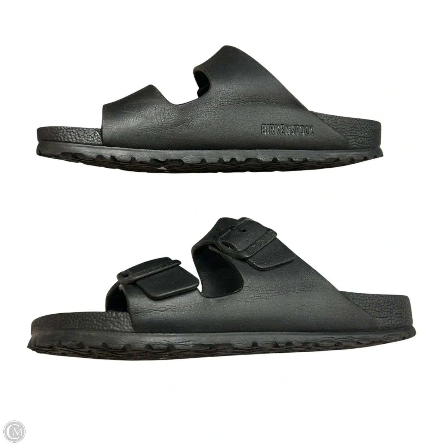 Sandals Flats By Birkenstock In Black, Size: 9.5