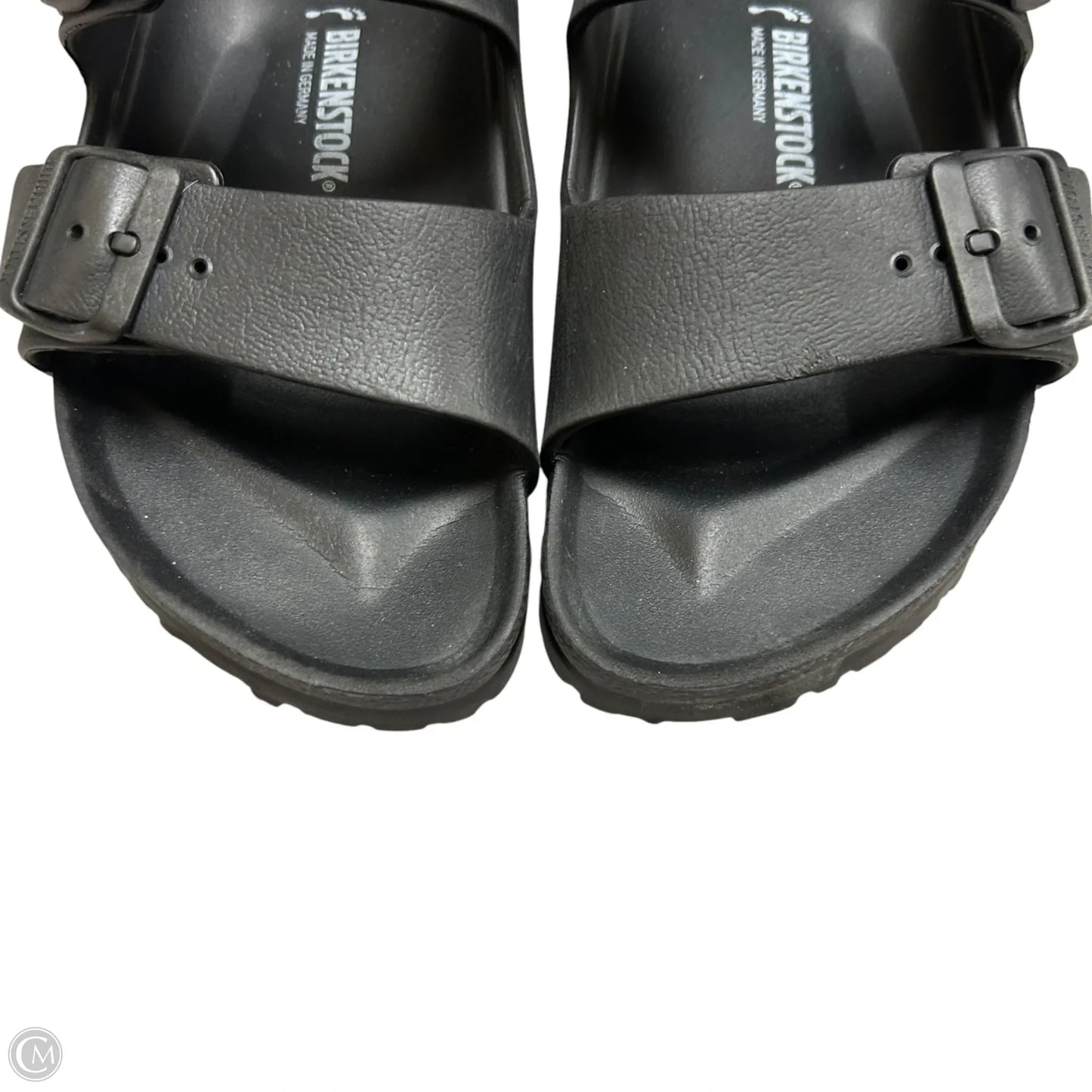 Sandals Flats By Birkenstock In Black, Size: 9.5