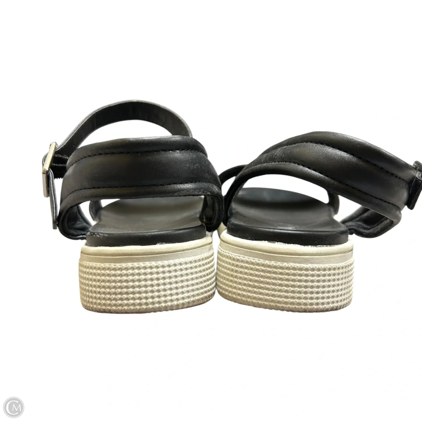 Sandals Flats By Mia In Black & White, Size: 9