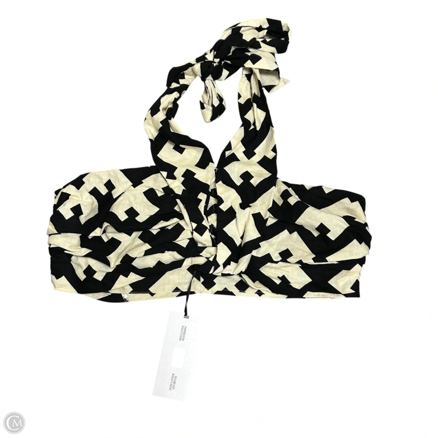 Top Sleeveless By Future Collective In Black & Cream, Size: Xl