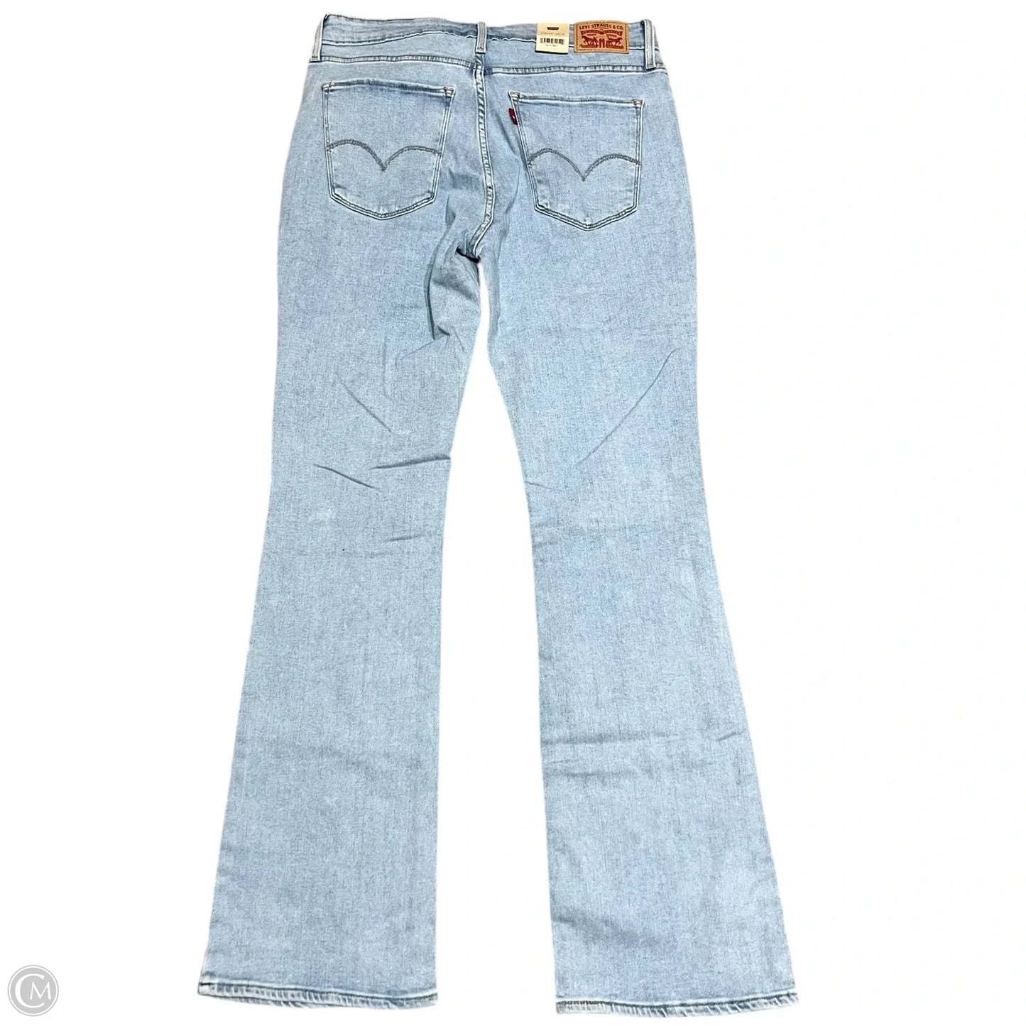 Jeans Boot Cut By Levis In Blue Denim, Size: 12