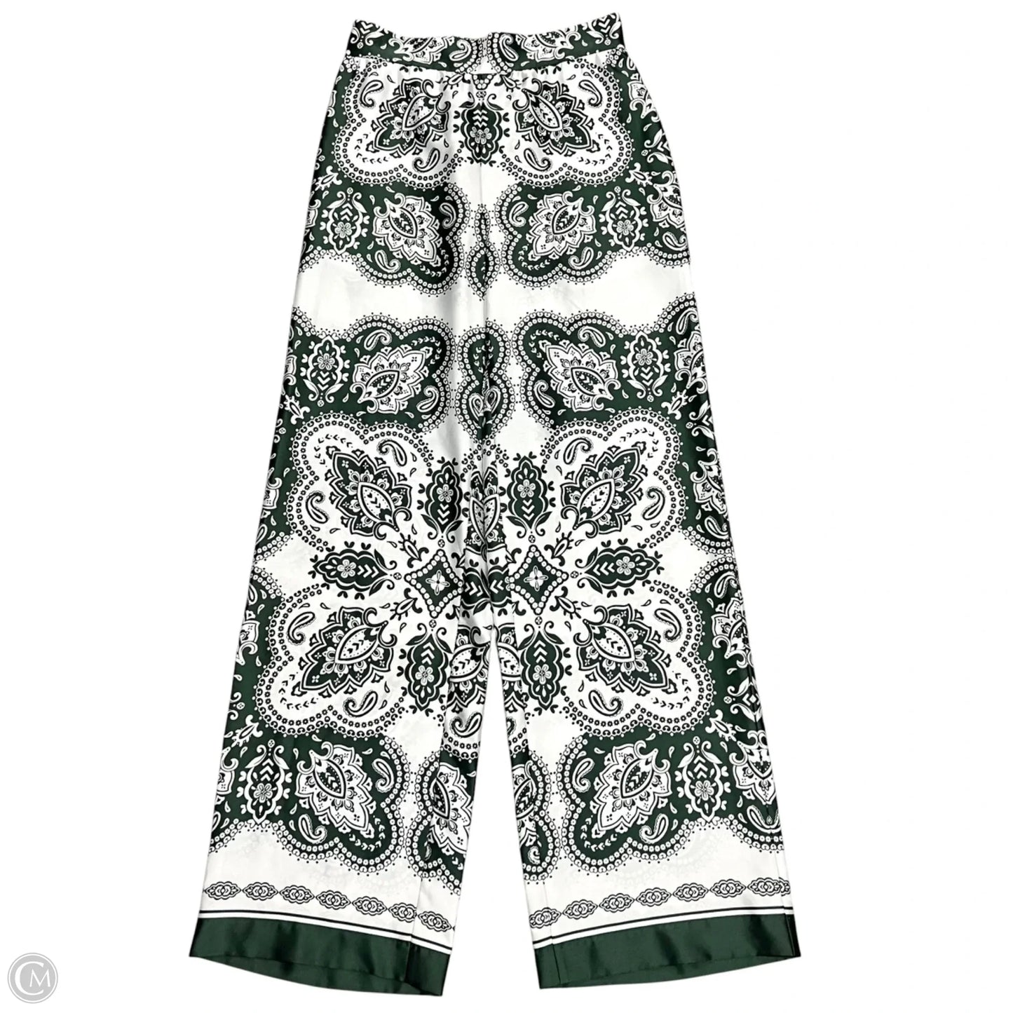 Pants Lounge By Ann Taylor In Green & White, Size: Xs
