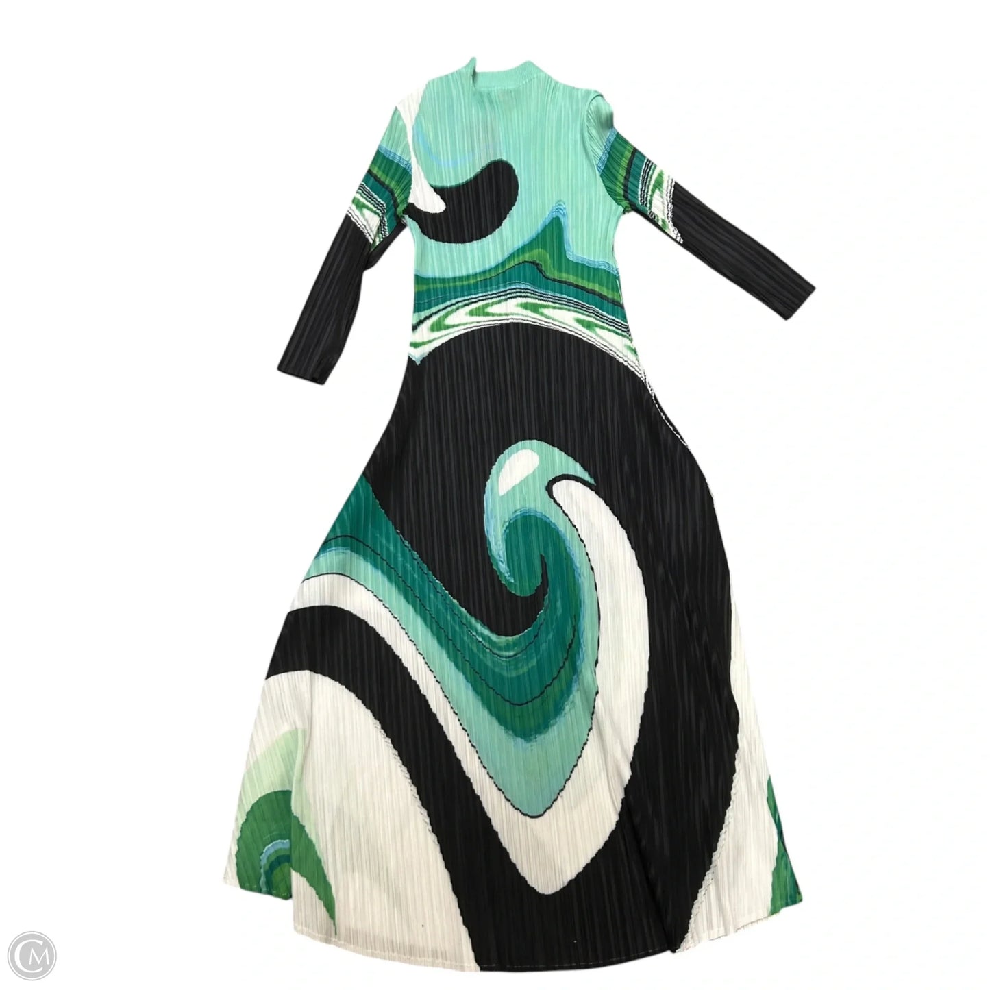 Dress Party Long By N By Nancy In Black & Green, Size: 2x