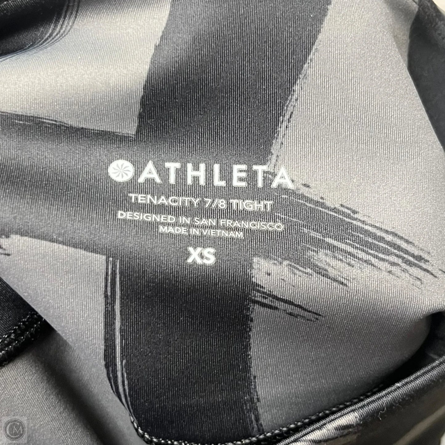Athletic Leggings Capris By Athletica In Black & Grey, Size: 6