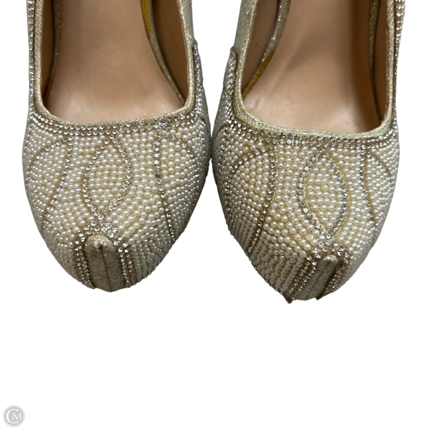 Shoes Heels Stiletto By Lauren Lorraine In Cream, Size: 7.5