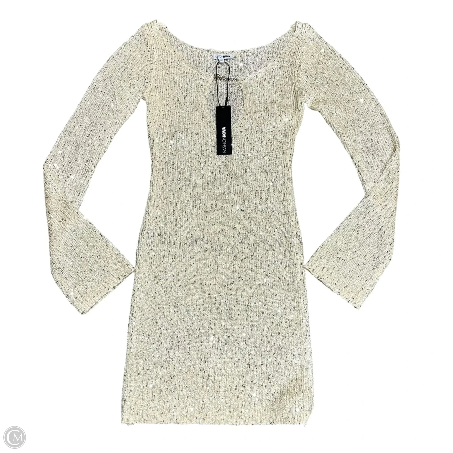 Dress Party Short By Fashion Nova In Cream, Size: Xs