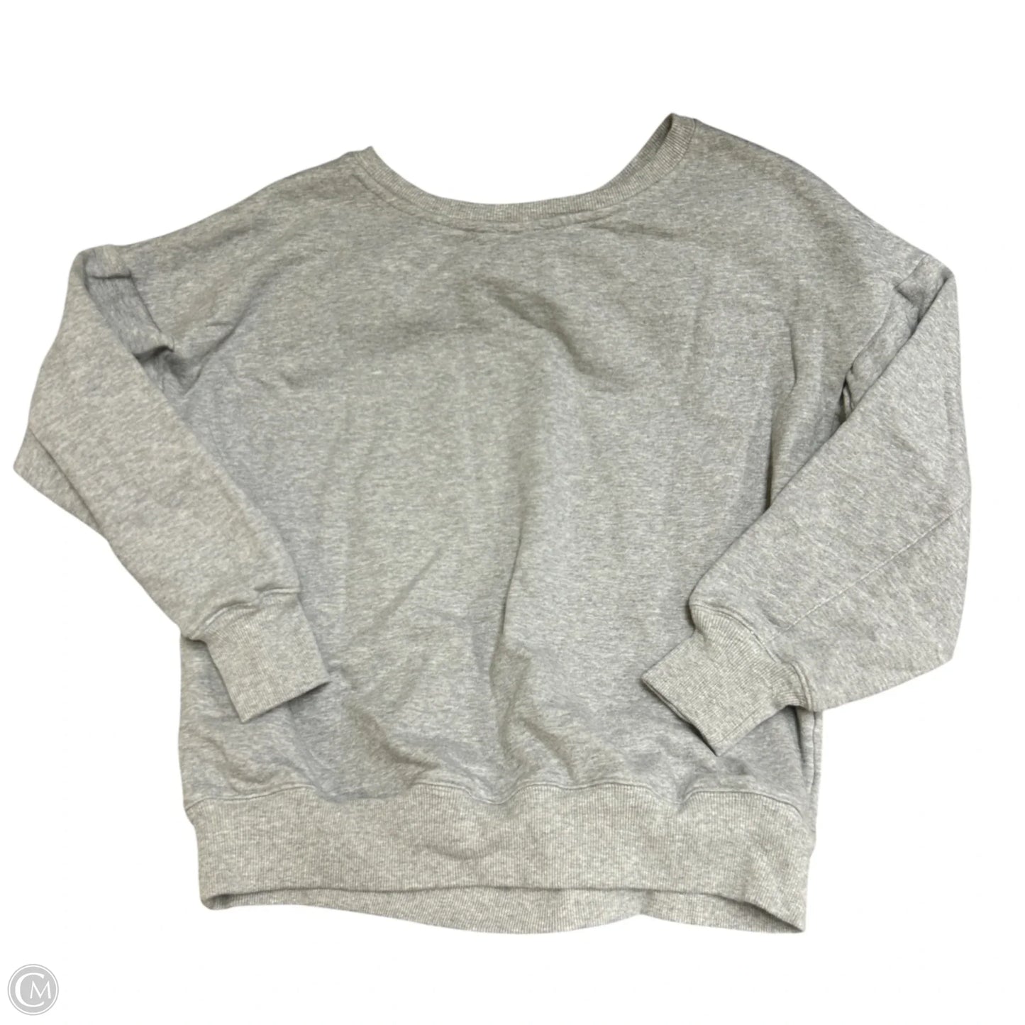 Sweatshirt Crewneck By Maeve In Grey & White, Size: Xs