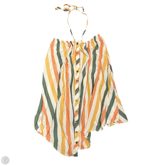 Dress Casual Short By Anthropologie In Green & Orange, Size: S